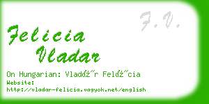 felicia vladar business card